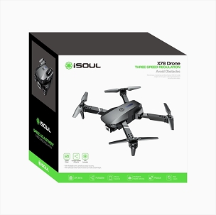 4x Isoul Avoid Obstacles Remote Control Flying X78 Drone MK30